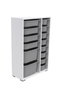 Hanah Home Armario Multiusos Blanco y Gris